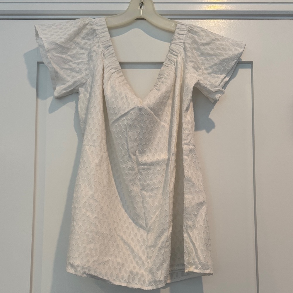 Rosie Pope Off The Shoulder Maternity White Top Size Medium NWT